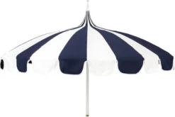 Pagoda Patio Umbrella, Aruba/White -Furniture Elegant shop Product QRB10157 Image 3 scaled